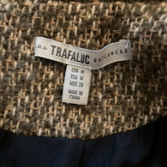 ** GET READY FOR FALL SALE !! ** Zara Structured Coat green brown tweed 1255/216 - Picture 10 of 10